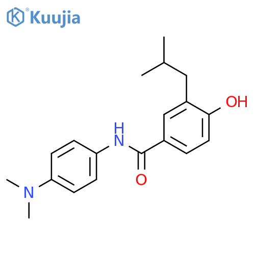 Benzamide, N-[4-(dimethylamino)phenyl]-4-hydroxy-3-(2-methylpropyl)- structure