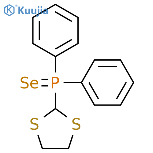 Phosphine selenide, 1,3-dithiolan-2-yldiphenyl- structure