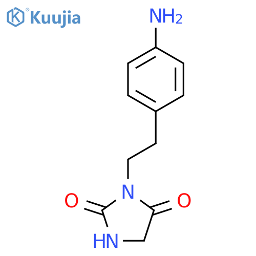 3-(4-Aminophenethyl)imidazolidine-2,4-dione structure