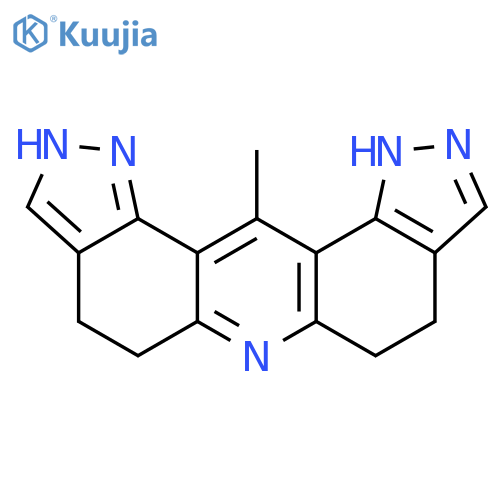Dipyrazolo[3,4-a:4',3'-j]acridine, 1,4,5,7,8,11-hexahydro-12-methyl- structure