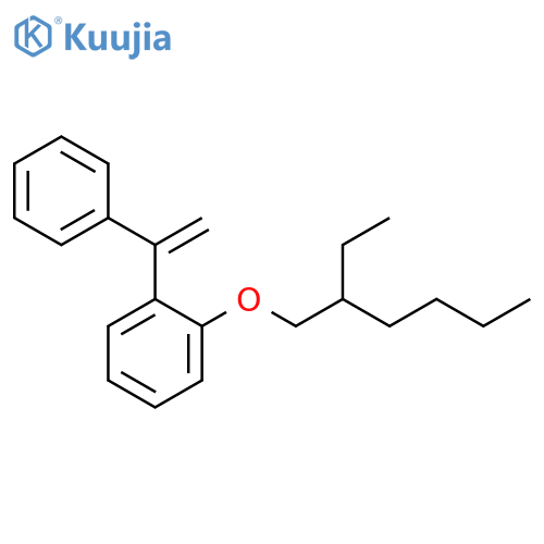 Benzene, 1-[(2-ethylhexyl)oxy]-2-(1-phenylethenyl)- structure