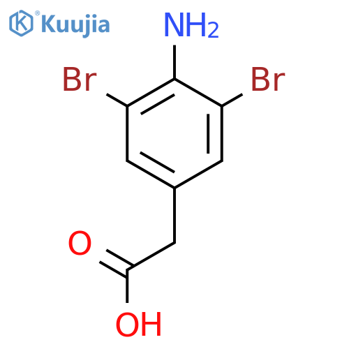 (4-Amino-3,5-dibromo-phenyl)-acetic acid structure
