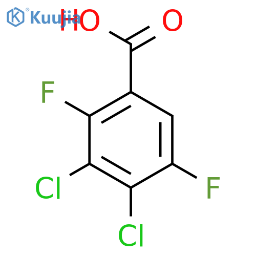 Benzoic acid, 3,4-dichloro-2,5-difluoro- structure