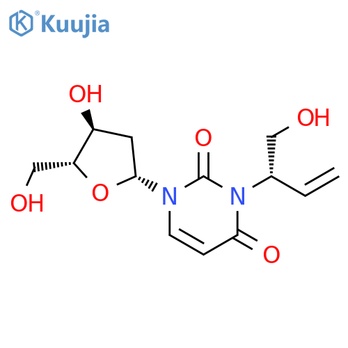 Uridine, 2'-deoxy-3-[(1S)-1-(hydroxymethyl)-2-propenyl]- structure
