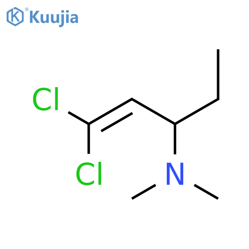 1-Penten-3-amine, 1,1-dichloro-N,N-dimethyl- structure