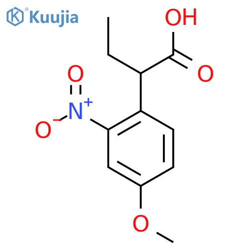 2-(4-methoxy-2-nitrophenyl)butanoic acid structure