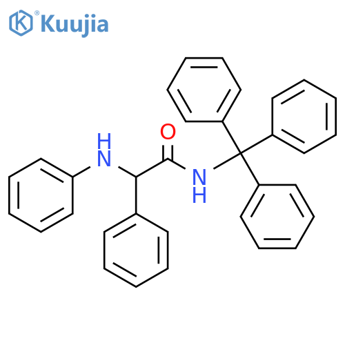 α-(Phenylamino)-N-(triphenylmethyl)benzeneacetamide structure