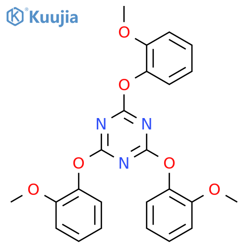 1,3,5-Triazine, 2,4,6-tris(2-methoxyphenoxy)- structure