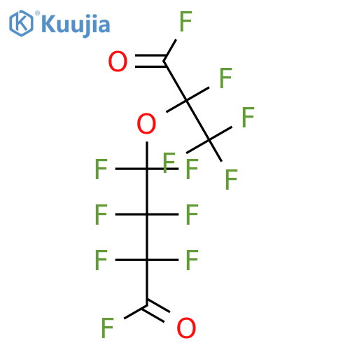 Butanoyl fluoride,2,2,3,3,4,4-hexafluoro-4-[1,2,2,2-tetrafluoro-1-(fluorocarbonyl)ethoxy]- structure