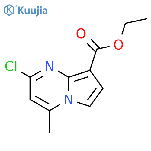 ethyl 2-chloro-4-methyl-pyrrolo[1,2-a]pyrimidine-8-carboxylate structure