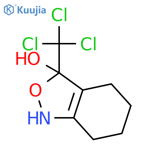 2,1-Benzisoxazol-3-ol, 1,3,4,5,6,7-hexahydro-3-(trichloromethyl)- structure