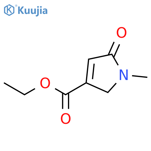 Ethyl 1-methyl-5-oxo-2,5-dihydro-1H-pyrrole-3-carboxylate structure
