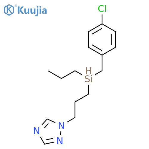 1H-1,2,4-Triazole, 1-[3-[(4-chlorophenyl)methylpropylsilyl]propyl]- structure