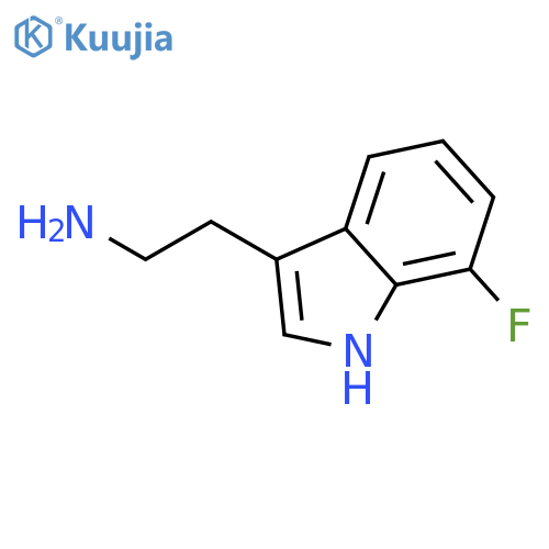 2-(7-fluoro-1H-indol-3-yl)ethan-1-amine structure