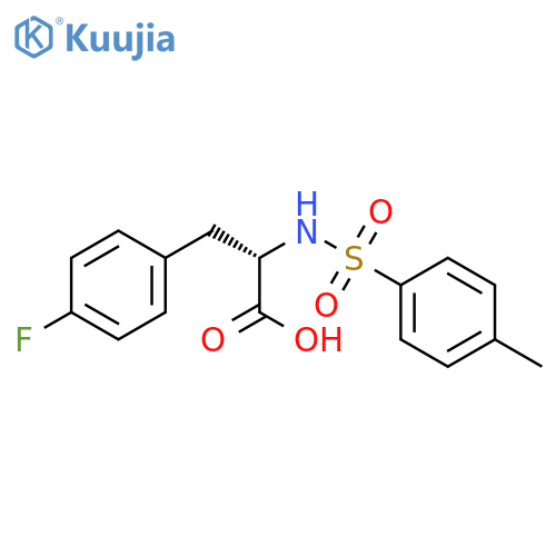 Phenylalanine, 4-fluoro-N-[(4-methylphenyl)sulfonyl]- structure