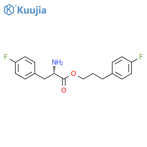 Phenylalanine, 4-fluoro-, 3-(4-fluorophenyl)propyl ester structure
