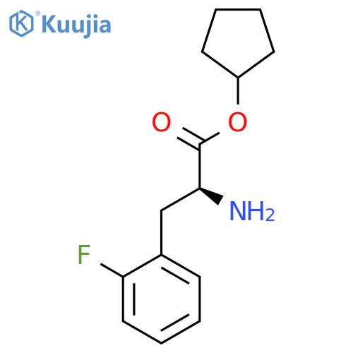 Phenylalanine, 2-fluoro-, cyclopentyl ester structure