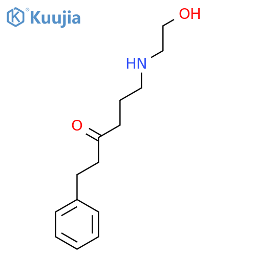 3-Hexanone, 6-[(2-hydroxyethyl)amino]-1-phenyl- structure