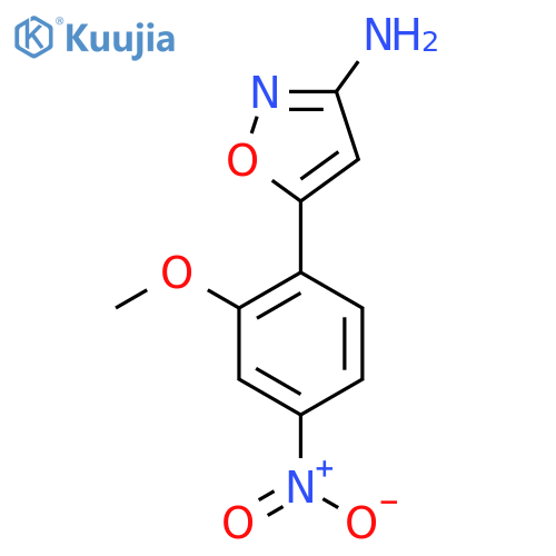 5-(2-methoxy-4-nitrophenyl)-1,2-oxazol-3-amine structure