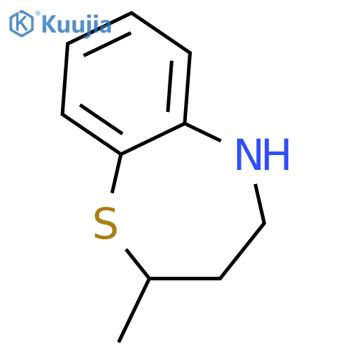 2-methyl-2,3,4,5-tetrahydro-1,5-benzothiazepine structure