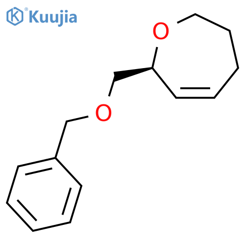 Oxepin, 2,5,6,7-tetrahydro-2-[(phenylmethoxy)methyl]-, (2S)- structure