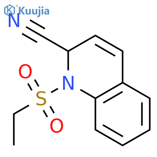2-Quinolinecarbonitrile, 1-(ethylsulfonyl)-1,2-dihydro- structure