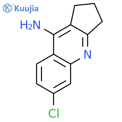 1H-Cyclopenta[b]quinolin-9-amine, 6-chloro-2,3-dihydro- structure