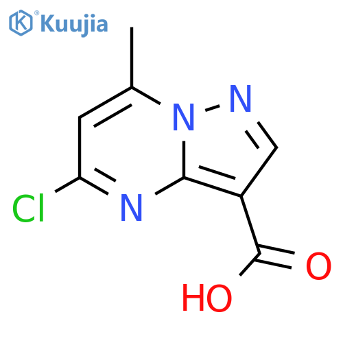 5-chloro-7-methyl-pyrazolo[1,5-a]pyrimidine-3-carboxylic acid structure