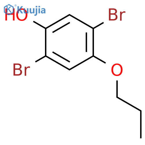 Phenol, 2,5-dibromo-4-propoxy- structure