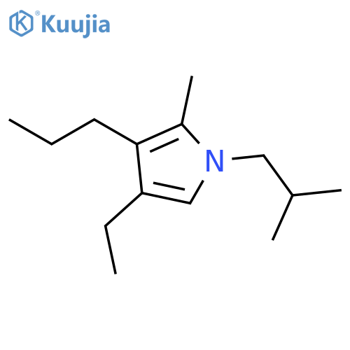 1H-Pyrrole, 4-ethyl-2-methyl-1-(2-methylpropyl)-3-propyl- structure