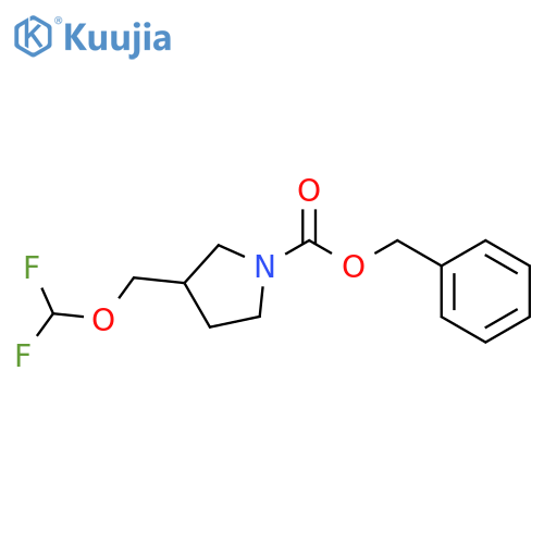 benzyl 3-(difluoromethoxy)methylpyrrolidine-1-carboxylate structure