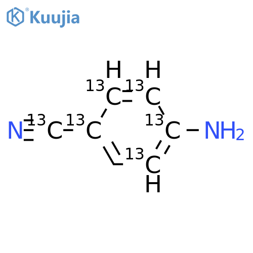 4-Aminobenzonitrile-13C6 structure