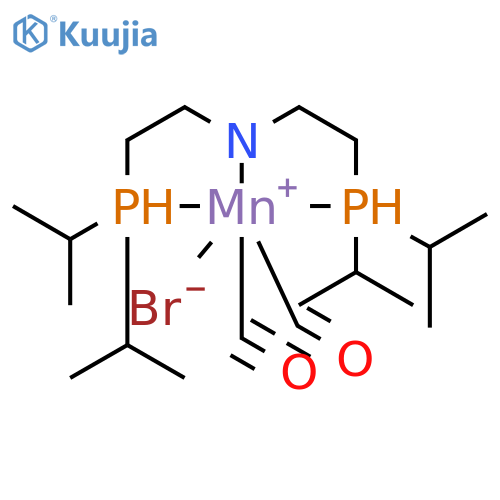 Bromodicarbonylbis(2-diisopropylphosphino)ethylaminemanganese(I) structure