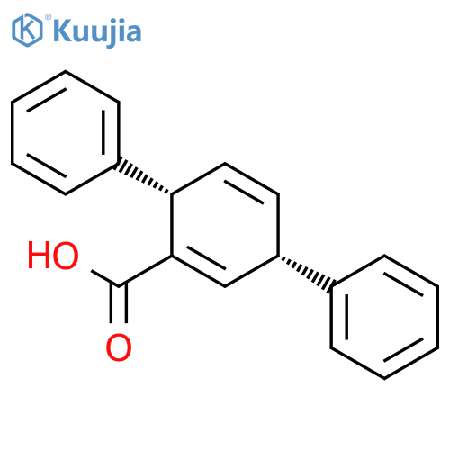1,4-Cyclohexadiene-1-carboxylic acid, 3,6-diphenyl-, cis- structure