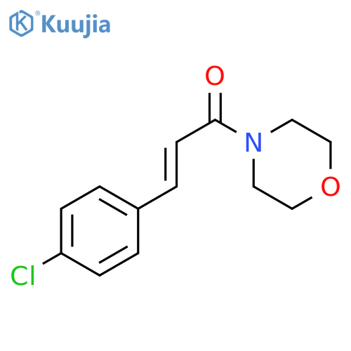 (2E)-3-(4-chlorophenyl)-1-(morpholin-4-yl)prop-2-en-1-one structure