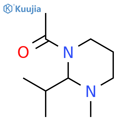 Ethanone,1-[tetrahydro-3-methyl-2-(1-methylethyl)-1(2H)-pyrimidinyl]- structure