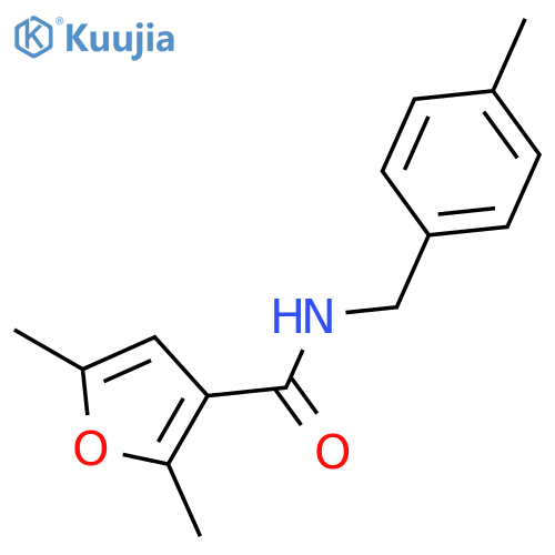 3-Furancarboxamide, 2,5-dimethyl-N-[(4-methylphenyl)methyl]- structure