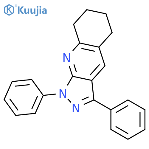 1H-Pyrazolo[3,4-b]quinoline, 5,6,7,8-tetrahydro-1,3-diphenyl- structure