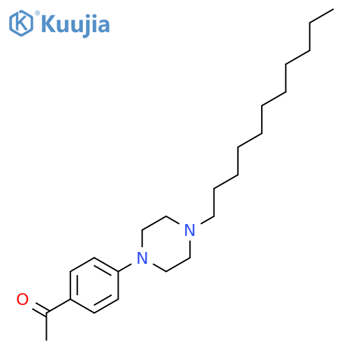 Ethanone, 1-[4-(4-undecyl-1-piperazinyl)phenyl]- structure
