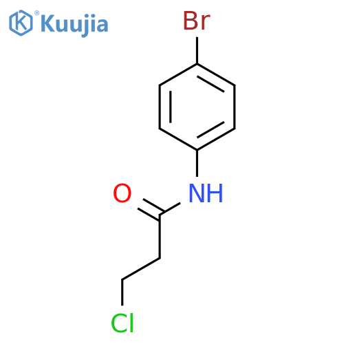 N-(4-Bromophenyl)-3-chloropropanamide structure