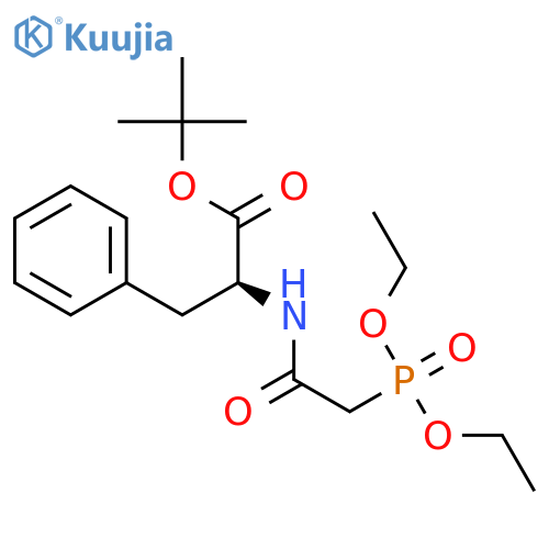 L-PHENYLALANINE, N-[(DIETHOXYPHOSPHINYL)ACETYL]-, 1,1-DIMETHYLETHYL ESTER structure