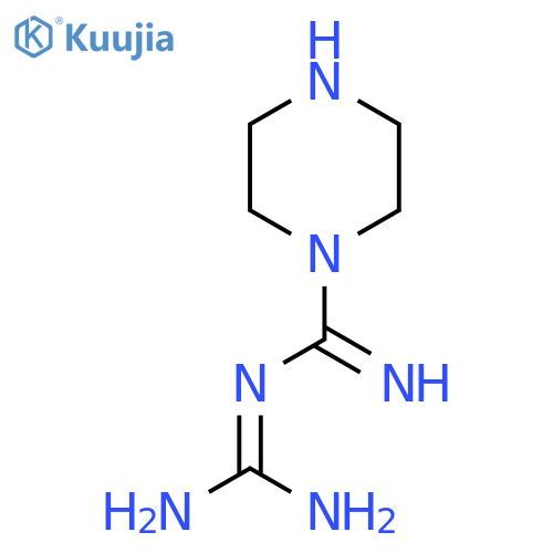 N-(diaminomethylene)piperazine-1-carboxamidine structure