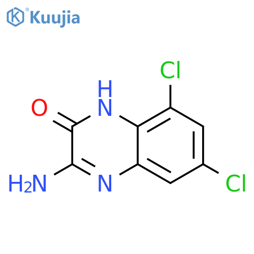 2(1H)-Quinoxalinone, 3-amino-6,8-dichloro- structure