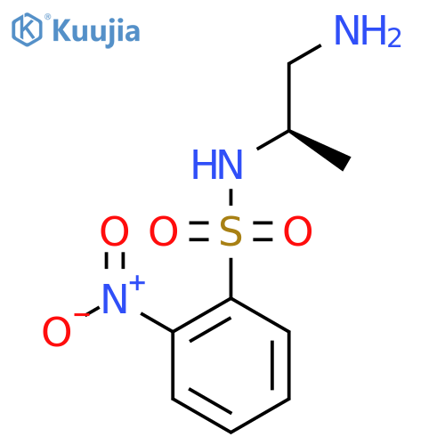 N-(2R)-1-aminopropan-2-yl-2-nitrobenzene-1-sulfonamide structure
