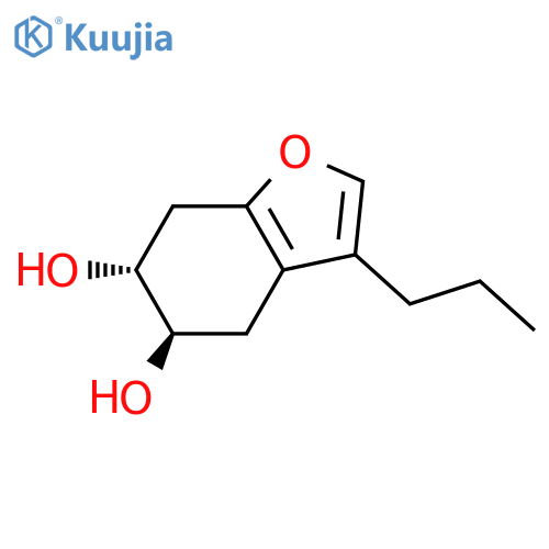 5,6-Benzofurandiol, 4,5,6,7-tetrahydro-3-propyl-, (5R,6R)- structure