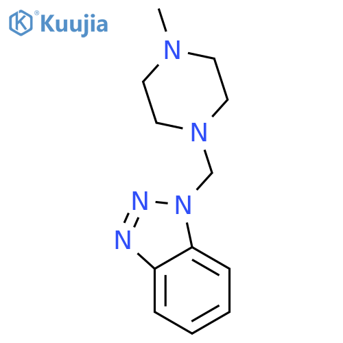 1-[(4-methylpiperazin-1-yl)methyl]-1H-1,2,3-benzotriazole structure