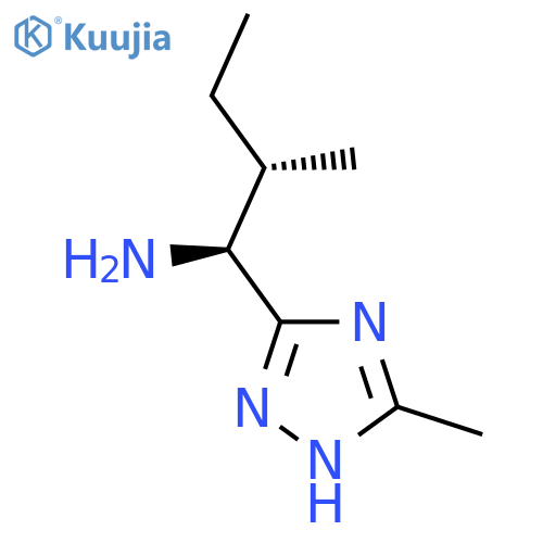 (1S,2S)-2-Methyl-1-(5-methyl-1H-1,2,4-triazol-3-yl)butan-1-amine structure