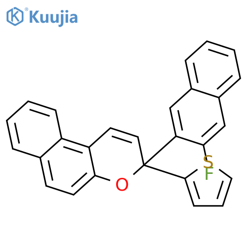 3H-Naphtho[2,1-b]pyran, 3-(3-fluoro-2-naphthalenyl)-3-(2-thienyl)- structure