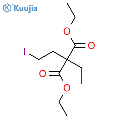 Propanedioic acid, ethyl(2-iodoethyl)-, diethyl ester structure