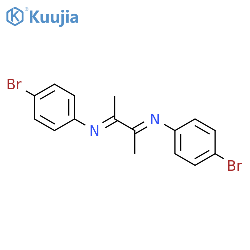 BENZENAMINE, N,N'-(1,2-DIMETHYL-1,2-ETHANEDIYLIDENE)BIS[4-BROMO- structure